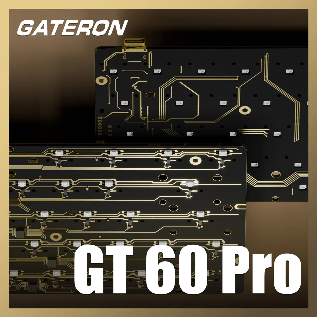 GATERON GT60 PRO Magnetic Keyboard PCBA【スタビ&フォーム組み立て済み】