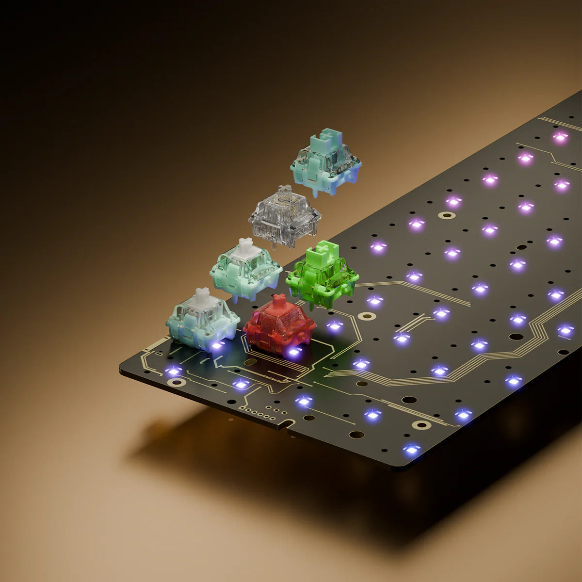 GATERON GT60 PRO Magnetic Keyboard PCBA【スタビ&フォーム組み立て済み】