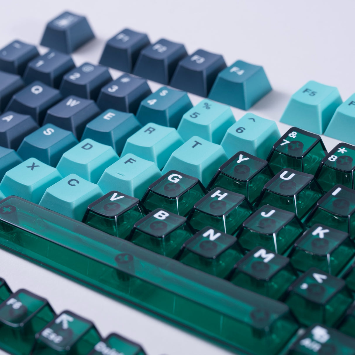 Mint Nova Keycaps Crystal PC Edtion
