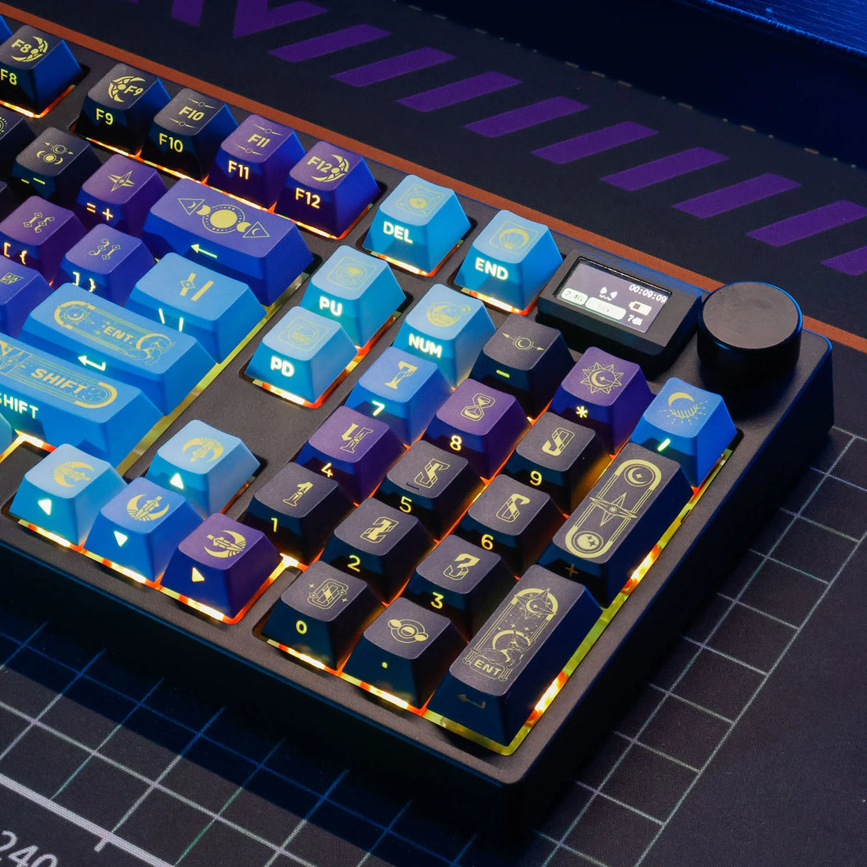 PIIFOX Mirana Side-printed OEM Profile Keycap Set 130 Keys