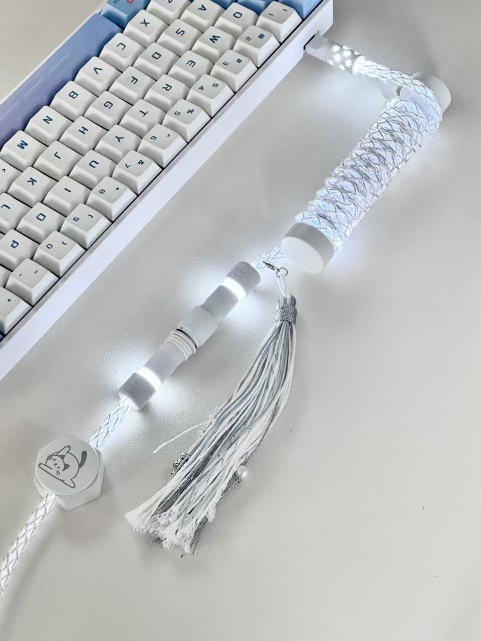 UNKNOWN ERROR Keyboards Coiled Cable D20 cool white