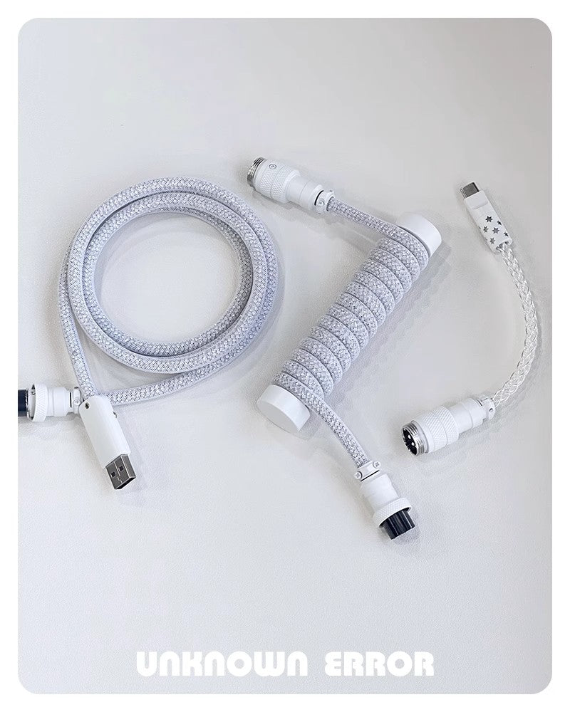 UNKNOWN ERROR Keyboards Coiled Cable Z57 white