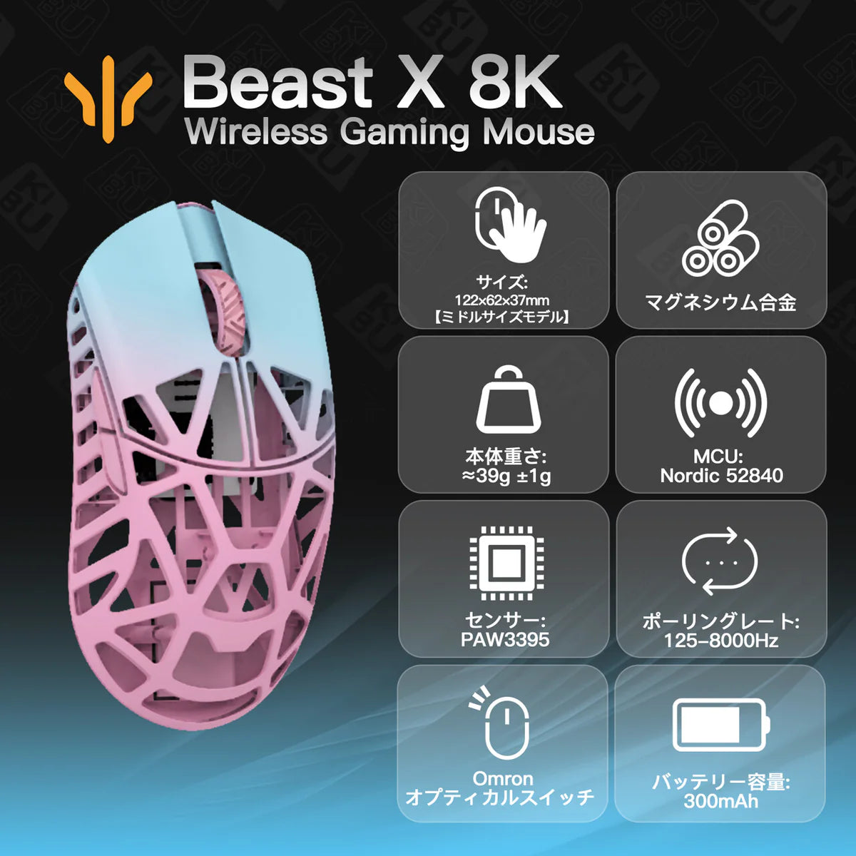 WL MOUSE BEASTX 8K