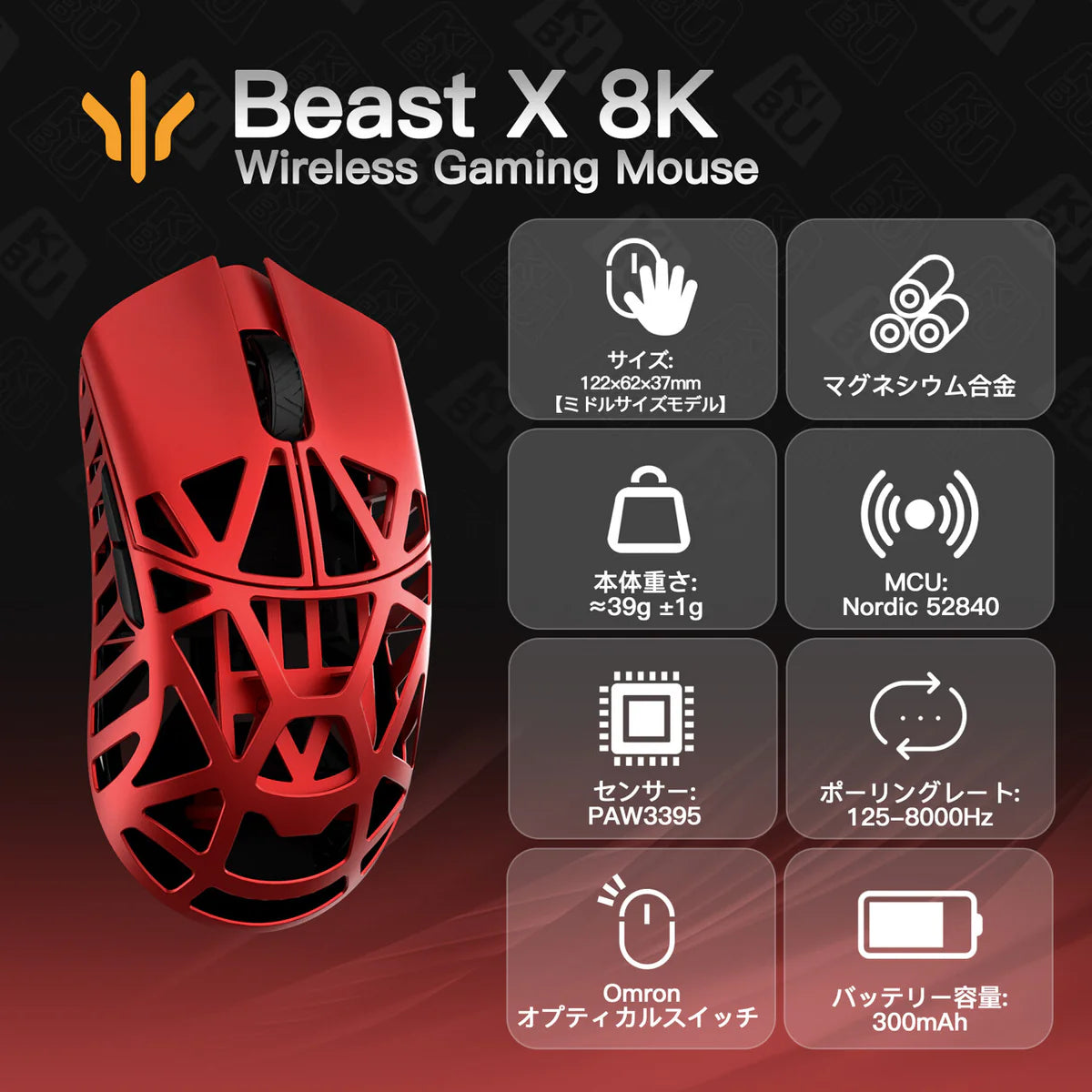 WL MOUSE BEASTX 8K