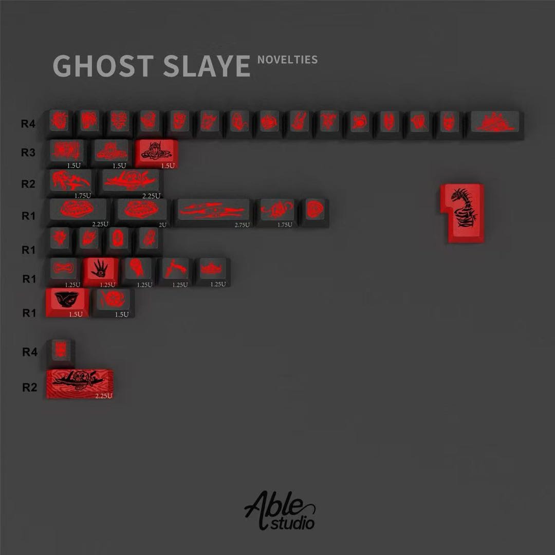 予約販売 Able Studio Ghost Slayer鬼刹 Keycaps