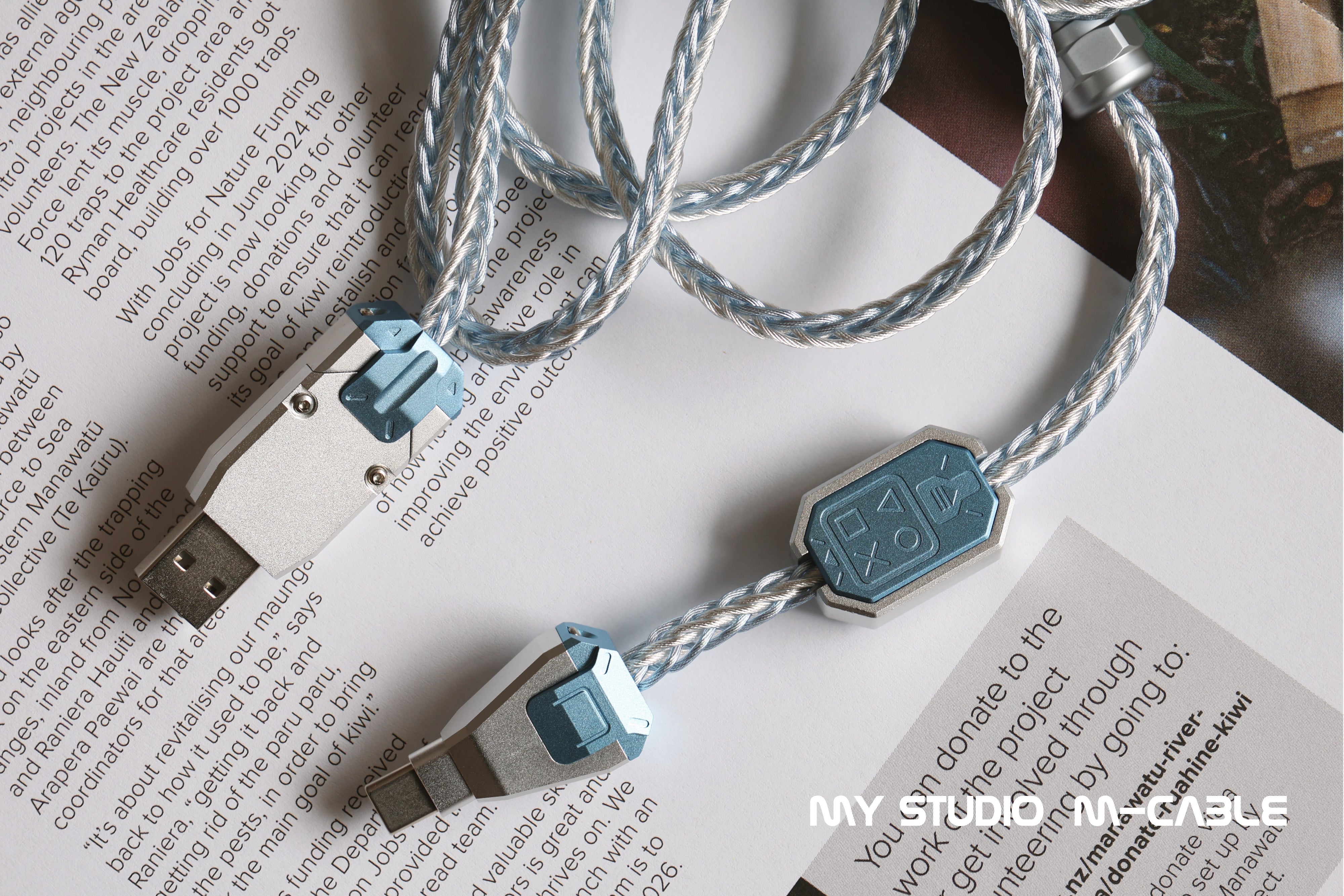 PCケーブル・コネクタ MY STUDIO M-CABLE Silver Black MY STUDIO M-CABLE – HYPESHOP