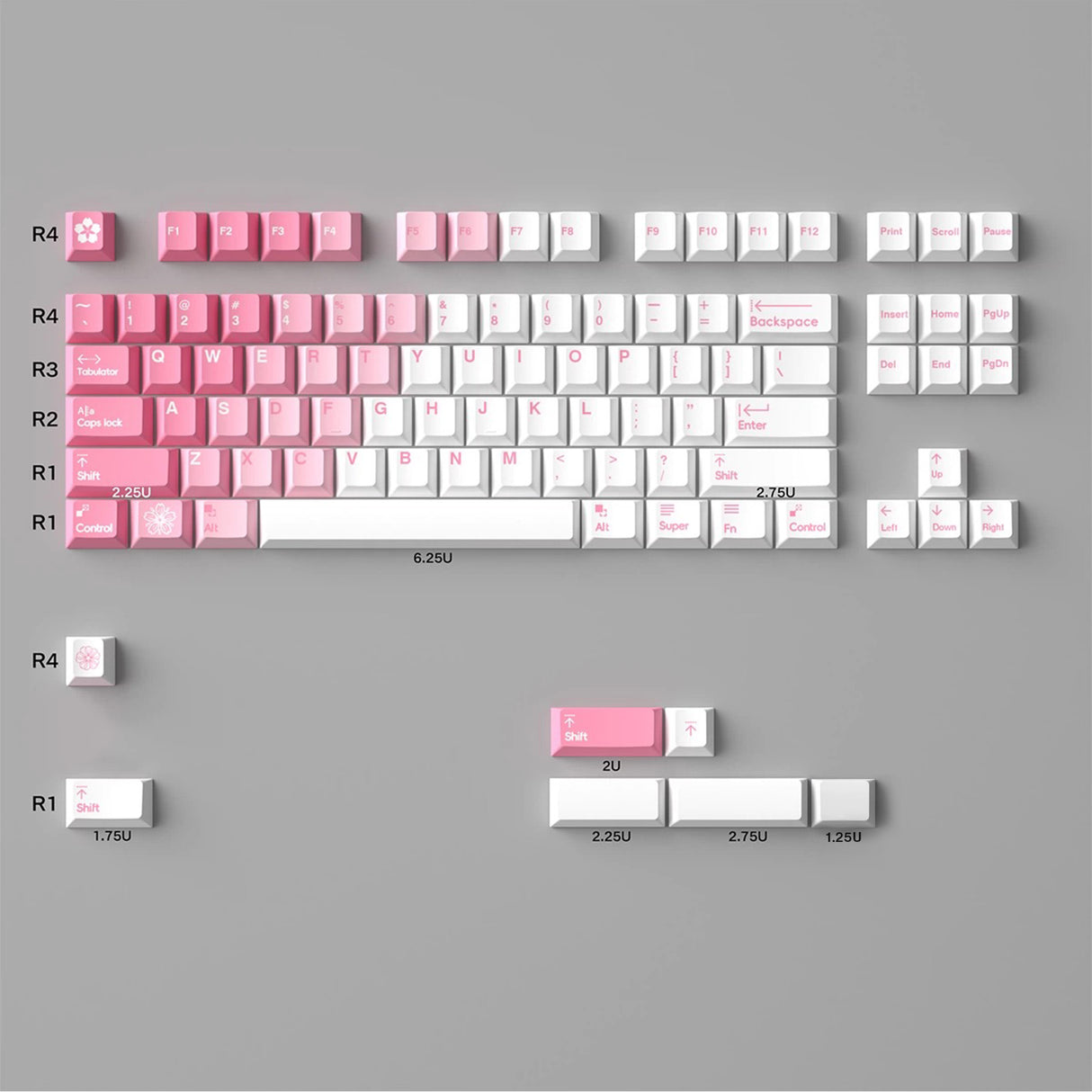 Mint Nova Keycaps PBT Classic Edtion
