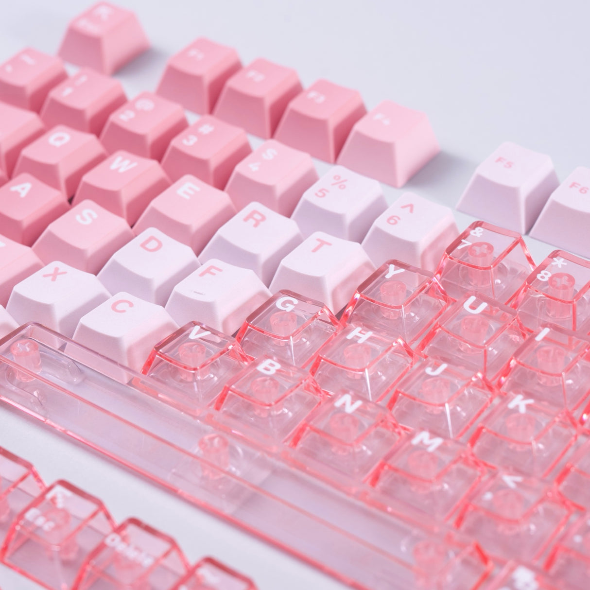 Mint Nova Keycaps Crystal PC Edtion