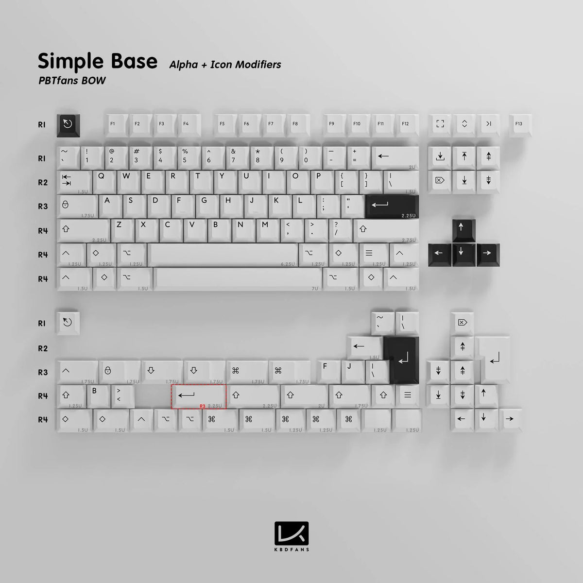 PBTfans BOW Basekit|HYPESHOP PBTfans BOW Basekit|HYPESHOP