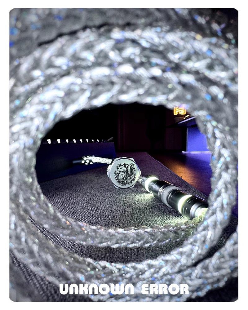 UNKNOWN ERROR コイルケーブル UNKNOWN ERROR Coiled Artisan Cable - OCC Black: Classic