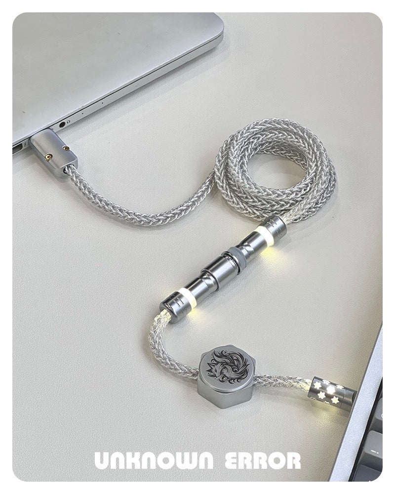 UNKNOWN ERROR コイルケーブル UNKNOWN ERROR Coiled Artisan Cable - OCC Black: Classic