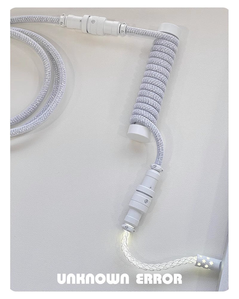 UNKNOWN ERROR Keyboards Coiled Cable Z57 white