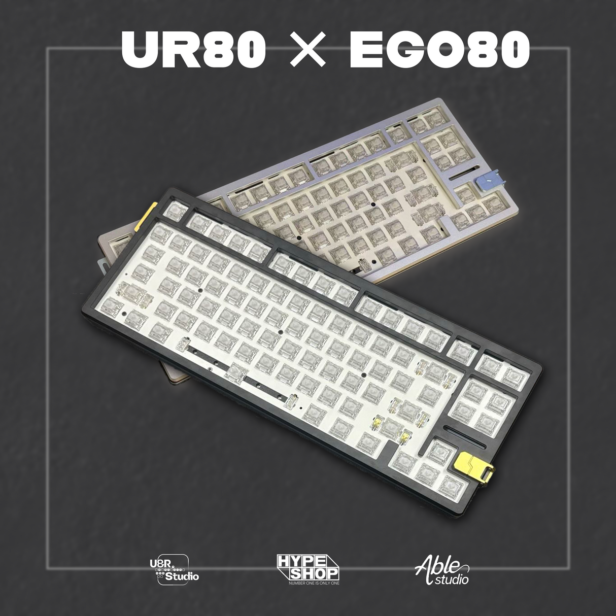 Ego80ｘUR80 80％カスタムラピトリキーボード【組み立て済み】限定各色14台