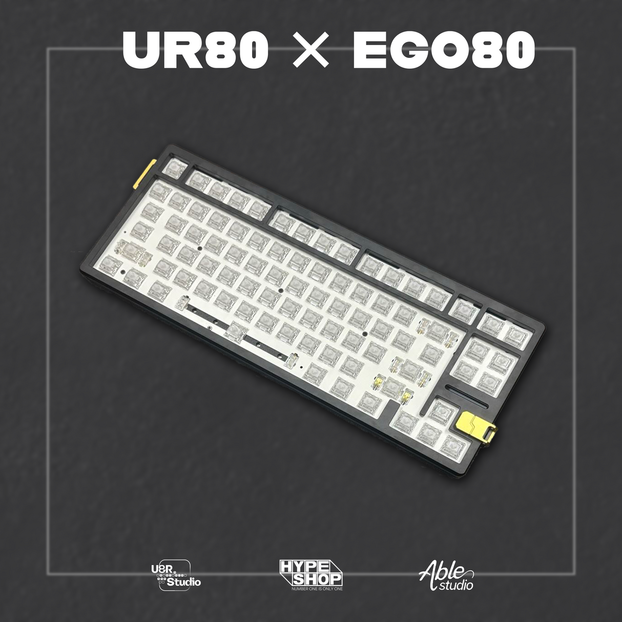Ego80ｘUR80 80％カスタムラピトリキーボード【組み立て済み】限定各色14台