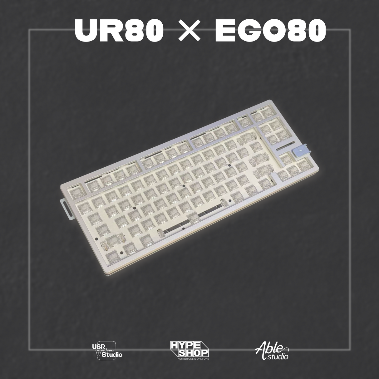 Ego80ｘUR80 80％カスタムラピトリキーボード【組み立て済み】限定各色14台