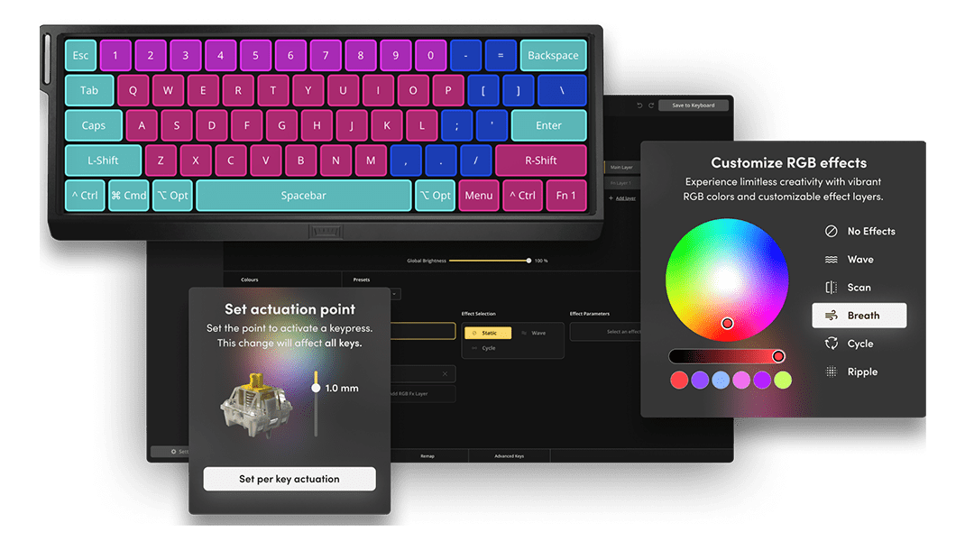 Wooting 80HE — US Layout｜HYPESHOP