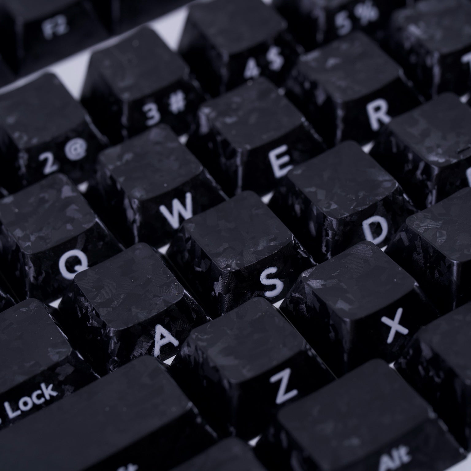 XVX Forged Carbon-Look Keycaps Black｜HYPESHOP