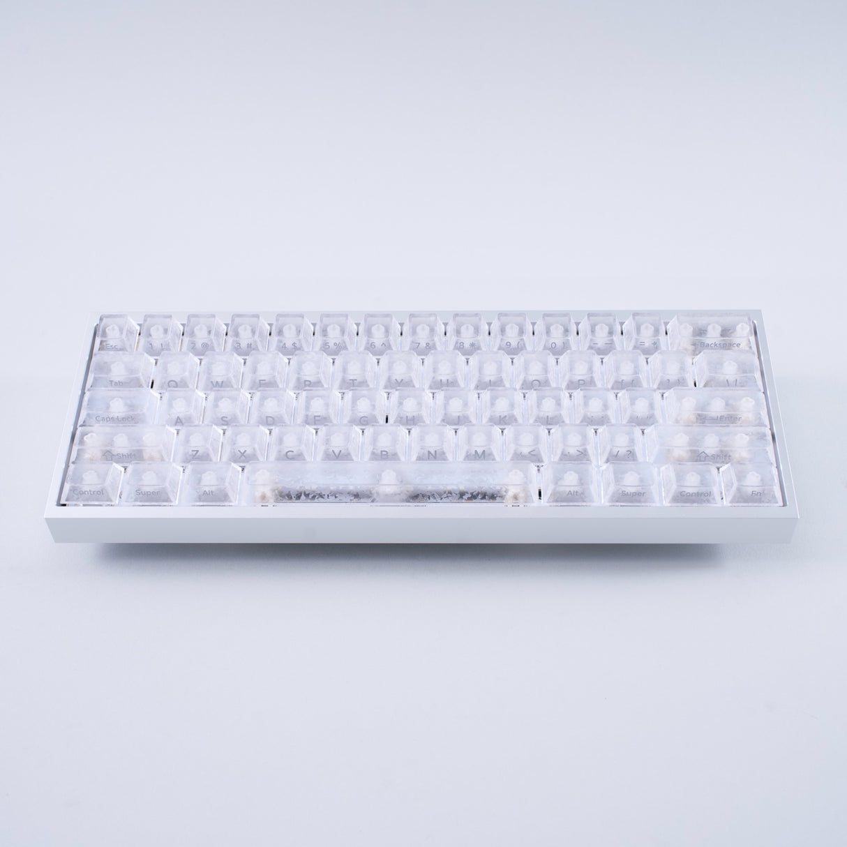 XVX Forged Carbon-Look Keycaps White