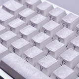 XVX Forged Carbon-Look Keycaps White