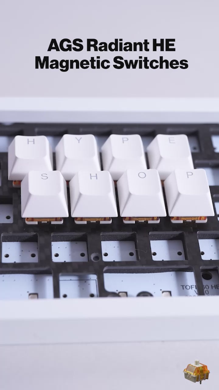 AGS Radiant HE Magnetic Switches 打鍵音