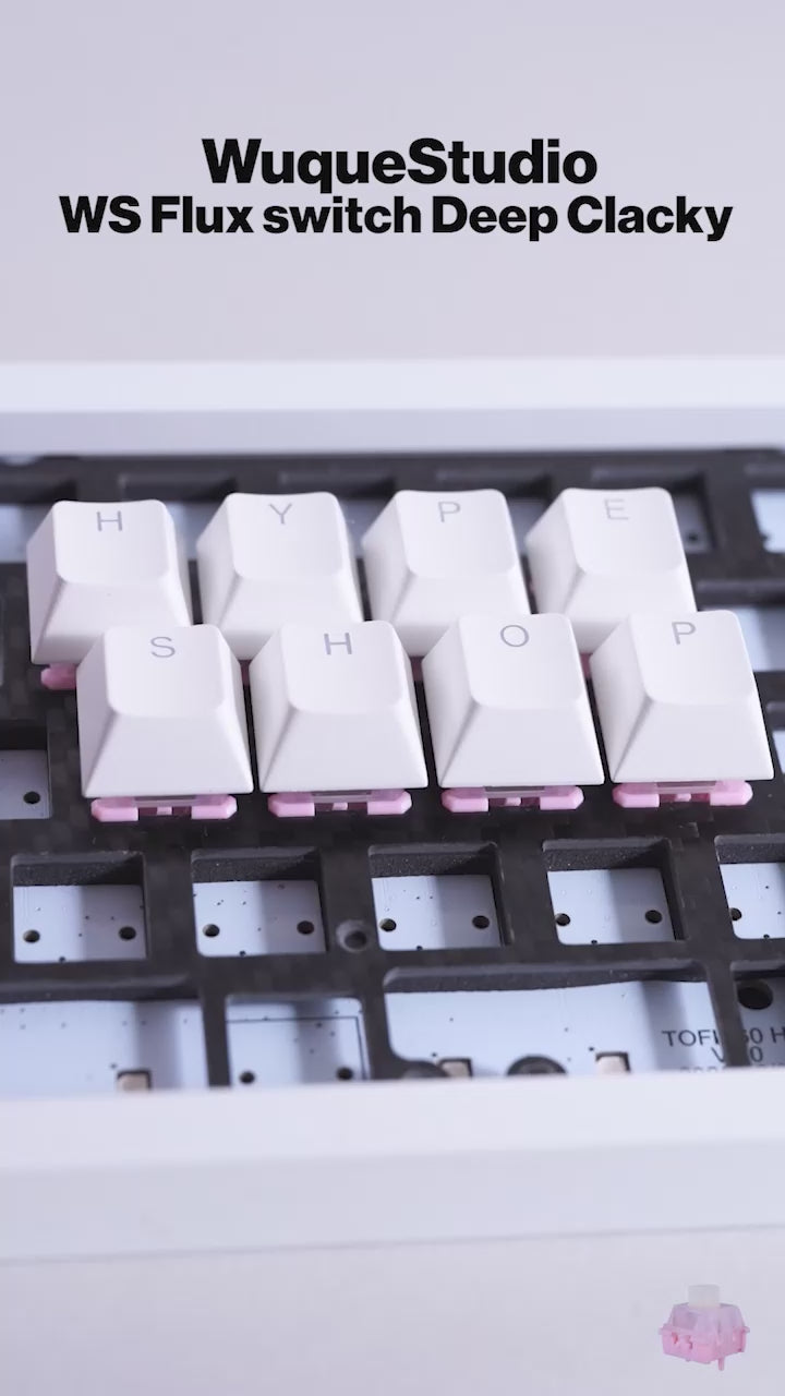 Wuque Studio WS Flux switch Deep Clacky 八宝軸鼓動版 打鍵音